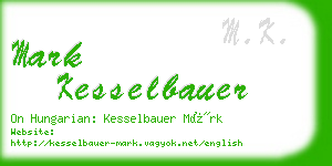 mark kesselbauer business card